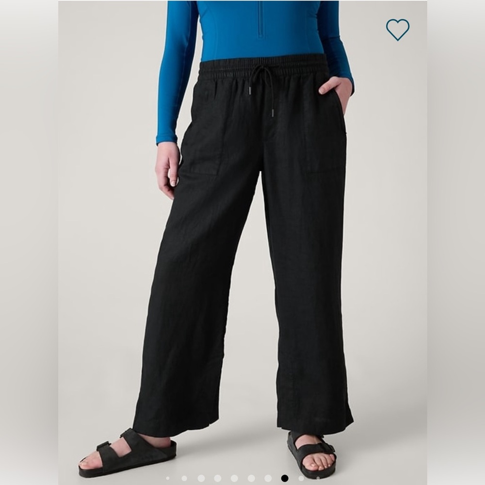 NWT Athleta Retreat Mid Rise Wide Leg pant- Large Tall Sold out! - Picture 2 of 8